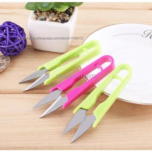 1000pcs Plastic Handle Sewing Scissors Scissor Tailor Snip Clipper Thread Textiles Yarn Cutter Cross Stitch Craft Tools Tool