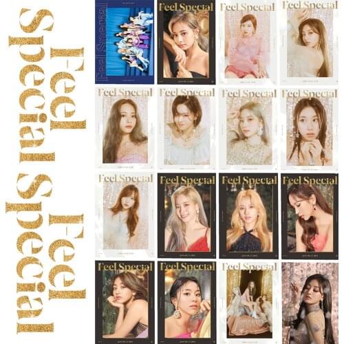 16pcs/set Kpop TWICE Photocard FEEL SPECIAL New album photo card new arrivals Kpop TWICE 2020 Season Greeting cards