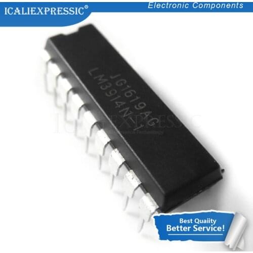 5PCS LM3914N-1 LM3915N-1 LM3916N-1 DIP LM3914N LM3915N LM3916N DIP-18 LM3914 LM3915 LM3916 DIP18