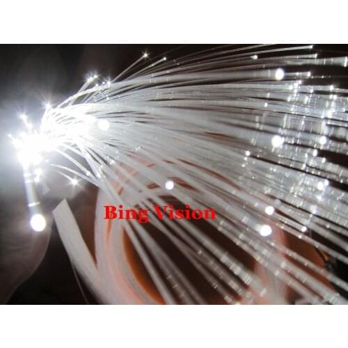 Promotion , 150 pcs x0.75mm plastic fiber x 2meter Pure white color led fiber optic star ceiling kit