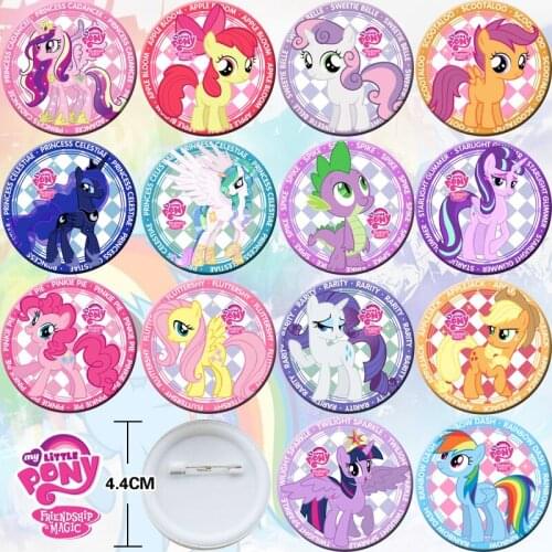 Anime bag badges princess Cartoon Anime Characters backpack badges badge reel Childrens schoolbag decoration emblem pin