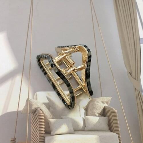 Large Accetate Leopard Print Acrylic Hairpins Hair Clip Crab Hair Claws For Women Girl Hair Accessories Headdress Party Gifts