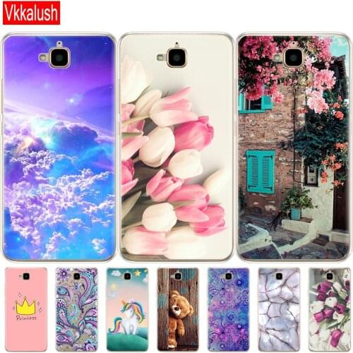 Case For Huawei Honor 4C Pro Case Honor 4C Pro Cover Soft Silicon Back Case For Huawei Y6 Pro 2015 Case TIT-L01 TIT-TL00 Phone