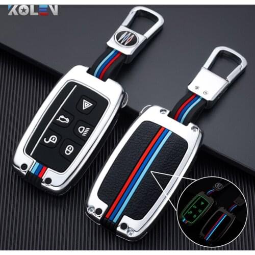 Zinc alloy Car Remote Key Case Cover For Land Rover Range Rover Sport Evoque Freelander 2 For Jaguar XF XJ XE C-X16 Accessories