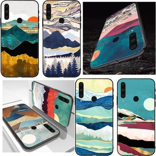 Illustration Art Concise Phone Case For Huawei Honor 9 9X China 9XPro 9i 9C 9XGlobal Lite Concise Art Back Cover Cases Carcasa