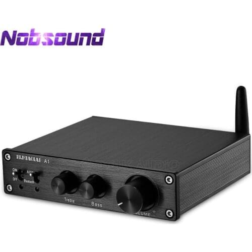 2020 Nobsound HiFi Bluetooth 5.0 Digital Amplifier Stereo Home Audio 200W With Treble&Bass Control
