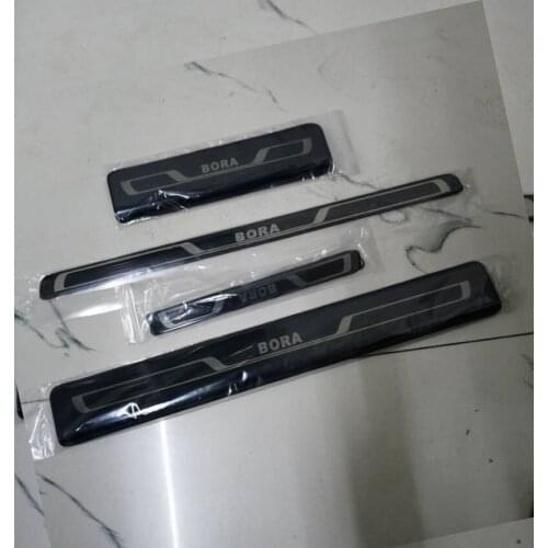 For 2019 2020 Bora Threshold Strip New Volkswagen Bora Plus Welcome Scooter Door Trim Decoration Car Accessories