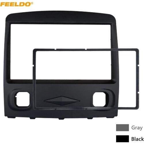FEELDO Car Stereo Radio Fascia Frame For Ford Escape 08-10 Mazda Tribute 06-08 2DIN Stereo Interface Plate Panel Dash Trim Kit