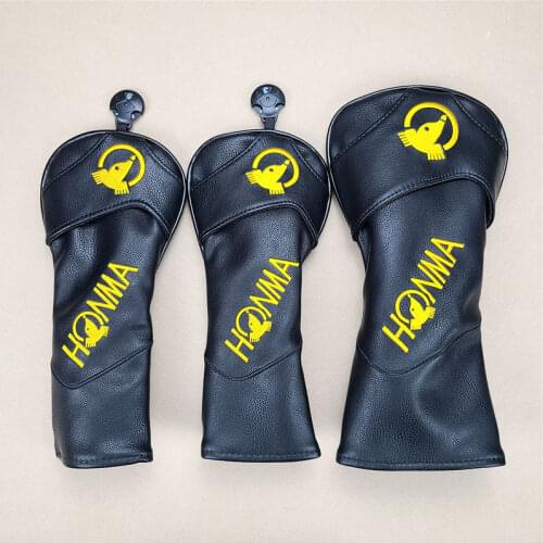 Honma Golf Club #1 #3 #5 Wood Headcovers Driver Fairway Woods cover PU Leather Head Covers Set Protector Golf Accessories