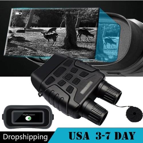 IR Digital Night Vision Device 300 Yards Binocular Telescope Zoom Optics with 2.3' Screen Photos Video Recording Hunting Camera