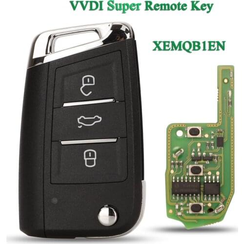 Bilchave Xhorse 3 Buttons XEMQB1EN VVDI Super Remote Key For VW MQB Type For VVDI2 /VVDI MINI Key Tool/VVDI Key Tool Max
