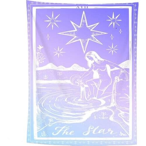 The Star Tarot Tapestry Wall Hanging Room Decoration Accessories Tarot Tapiz Pared