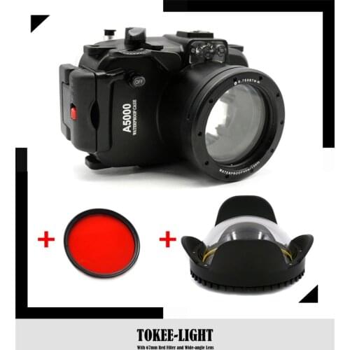 Underwater Housing Diving Waterproof Case For Sony A6000 A6300 A5000 A5100 16-50mm