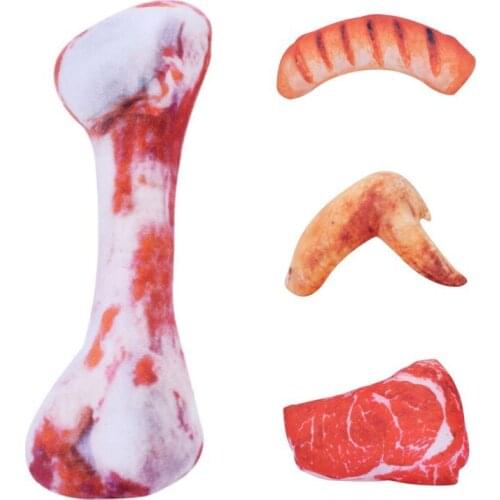 Pet Dog Chews And Molars Resistant Plush Vocal Toy Simulation Beef For Small Dogs Bite Resistant Squeaky Puppy Cat Toys