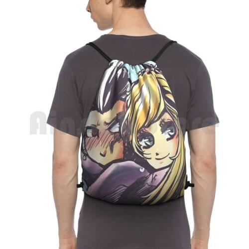Sondam Backpack Drawstring Bags Gym Bag Waterproof Danganronpa Sondam Tanaka Tanaka Sonia Nevermind Dangan Ronpa Anime