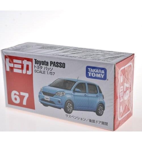 Takara Tomy Tomica 1/57 TOYOTA PASSO Metal Diecast Model Toy Car New in Box #67 879497