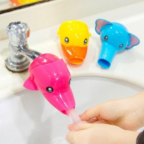Cartoon Faucet Extender Durable Lovely Duck Kids Toddler Sink Handle Baby Bathroom Faucet Extender Children Washing Hands Tools