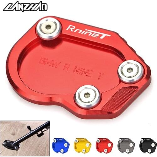 R NINE T Motorcycle Side Stand Enlarger Parking Kickstand Enlarge Plate CNC Accessories for BMW R NINE T 2014 2015 2016