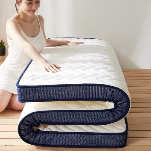 VESCOVO Coir Latex Mattress Topper Queen Tatami Floor Hard Mattress Foldable Bed Topper