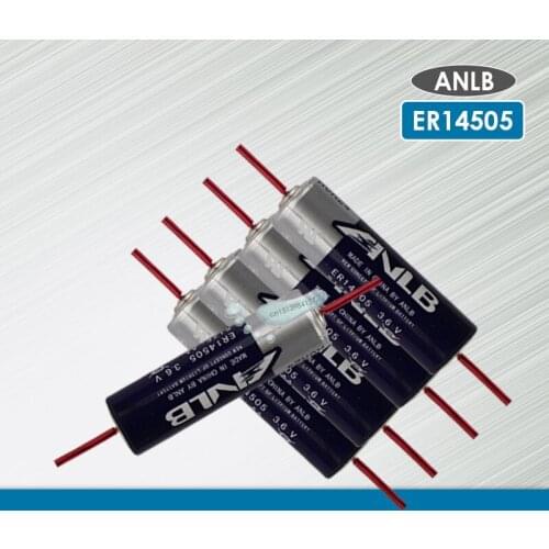 10pcs ANLB 3.6V ER14505 14505 2400mah AA industrial lithium battery LR6 R6P for PLC control Li-ion batteries with pins