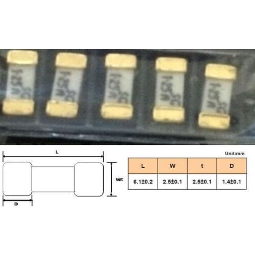 1808 15A FUSE Gold-plated Size 6.1*2.5 MM 65VDC SMD 65VAC Ceramic fuse Glass 30 pcs/lot ,new and original