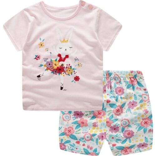 2019 Children Clothing Baby Boys Short Sleeve Casual T-shirt with + Pant 2Pcs Set Boys Fashion Summer Sets Kids Clothes Girls