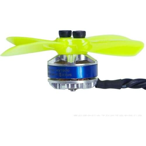 10 Pairs Kingkong 2035 4-blade Propeller CW CCW 1.5mm Mounting hole Bright Green and White for 1103/1104 motor
