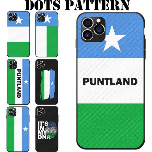 Dots Patterned TPU Phone Cases For iPhone 6 7 8 S XR X Plus 11 Pro Max Puntland State Somali Flag Coat Of Arms