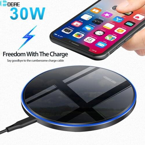 DCAE 15W Qi Wireless Charger For iPhone 12 11 Pro Xs Max Mini XS XR X 8 Induction Fast Charging Pad for Samsung S20 Xiaomi M10 9
