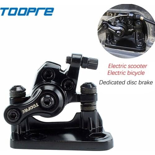 TOOPRE 8/10 inch Electric scooter disc brake Electric bicycle brake Aluminum alloy front and rear wheel right side clamp disc