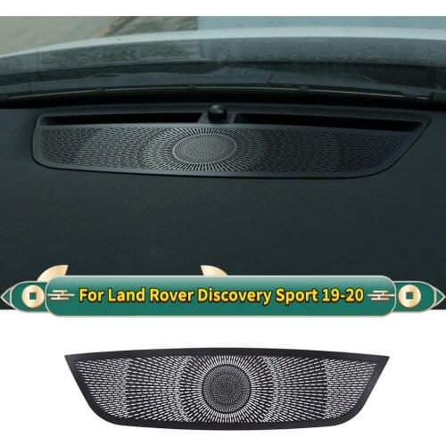 For Land Rover Discovery Sport 2019-2020 L550 Aluminum Alloy Black Car Dashboard Speaker Net Cover Trim Sticker Car Accessories