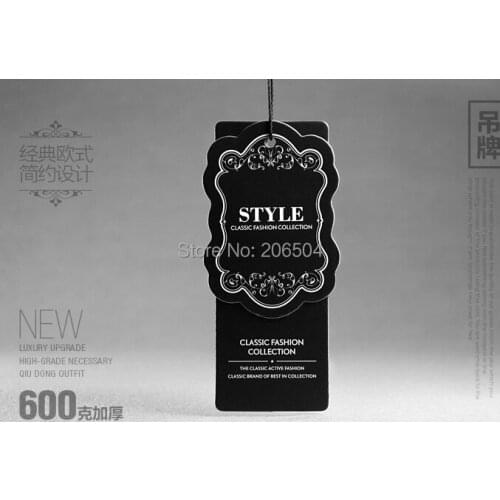 Double11 11.11customized/custom hang tags cloth printed hang tag hang tags labels for clothes/clothing personized dh11020