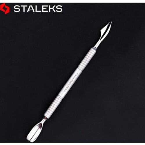 Stainless Steel Non-slip Nail Cuticle Pusher Spoon Remover Dual-end Professional Nail Dead Skin Remove Beauty Art Pedicure Tool