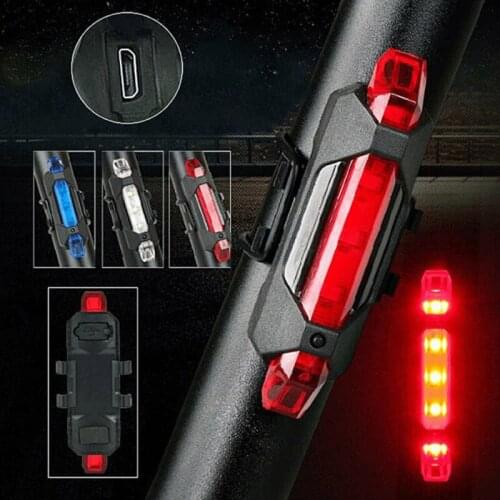 Flash Light Bicycle Night Warning Rear Bike Light Led Rechargeable Bike Lamp Waterproof Powerful Rear Bicycle Light