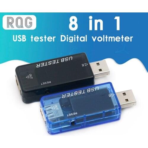 8 in 1 power bank charger indicator USB tester Digital voltmeter current voltage meter amp volt ammeter detector
