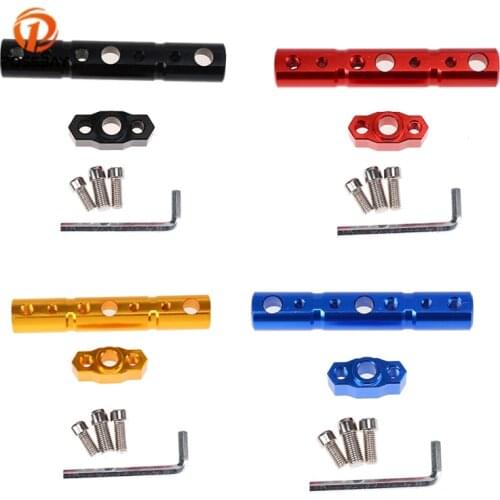 POSSBAY 2pcs Universal Motorcycle Rearview Mirror Extender Mount Bracket Bar 8mm 10mm Accessories for Honda Yamaha Suzuki Harley