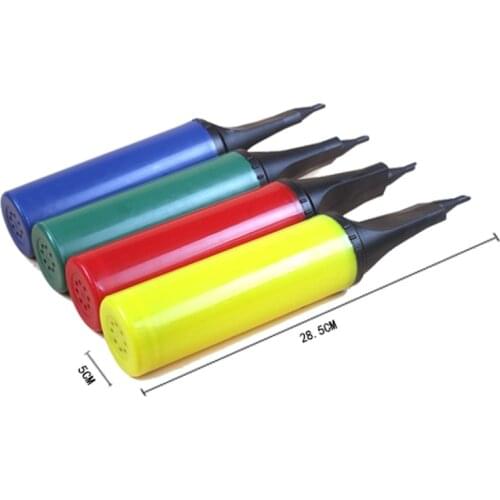 1 PCS Balloon pump Foil Latex Balloon Inflator Portable hand push Useful Decoration Tools Wedding Birthday Party Accessories