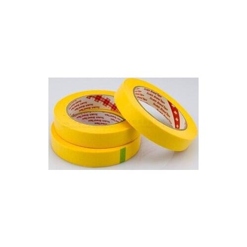 10x New 6mm*50M High Temperature Resistant Masking Paper Tape Yellow 3M244 Coating, PCB SMD Shield