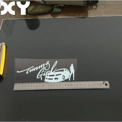 New Reflective Waterproof Girl and Car Auto Funny Stickers for Car Drop Shipping