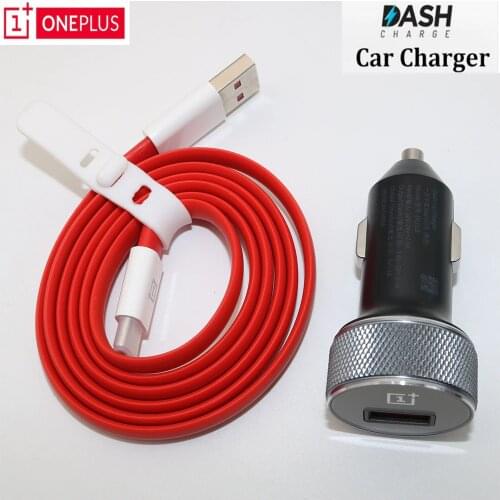 OnePlus Original 5V4A Dash Car Charger Quick Charge Fast Charging With Type-C Cable For One Plus 7 6 6T 5 5T 3 3T SmartPhone