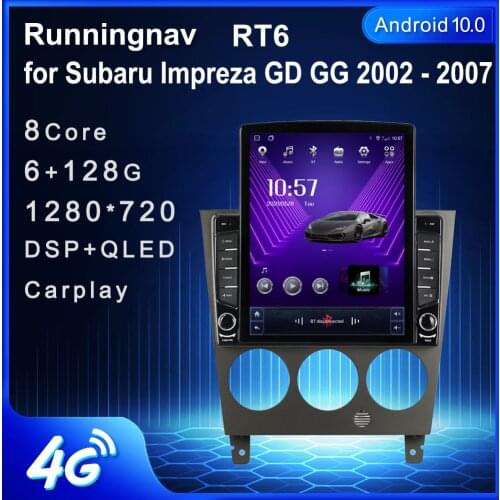 Runningnav For Subaru Impreza GD GG 2002 - 2007 Tesla Type Android Car Radio Multimedia Video Player Navigation GPS