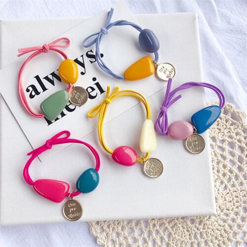 Super Shiny Colorful Stone Elastic Hair Bands Korea Hair Accessories Rubber Band Crystal Gum For Hair Ties Scrunchies
