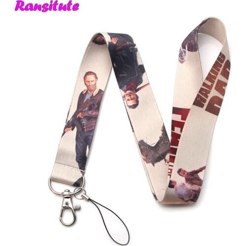 Ransitute R333 The Walking Dead Neckband Lanyard Key ID Card Gym Mobile Phone With USB Badge Clip DIY Lanyard
