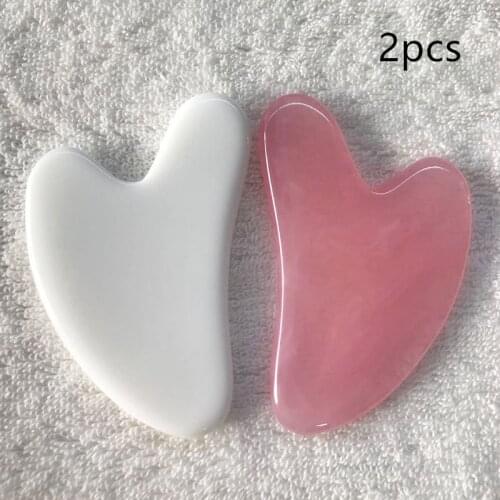 1/2pcs Gua Sha Board Facial Scraping Scrapping Plate Face Body Massage Tool SPA Massage Beeswax Guasha Scraping for Neck Back