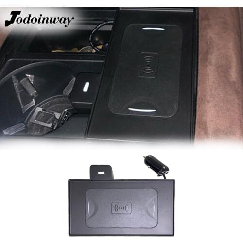 10W car QI wireless charger for BMW X5 F15 X6 F16 smart sensing phone charge lighter socket for iphone 11 fast charging adapter