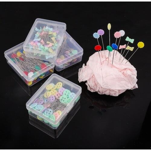 100Pcs Dressmaking Pins Embroidery Patchwork Pins Accessories Tools Sewing Needle DIY Sewing Accessories Stainless Steel