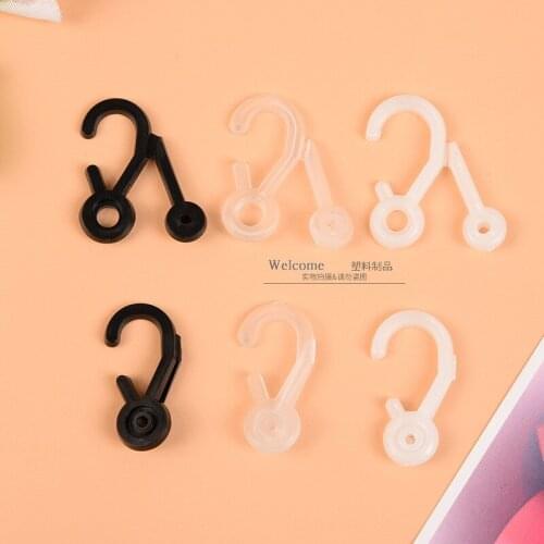 100 pcs small size Black Socks head Hanger hook and sock packing accessory