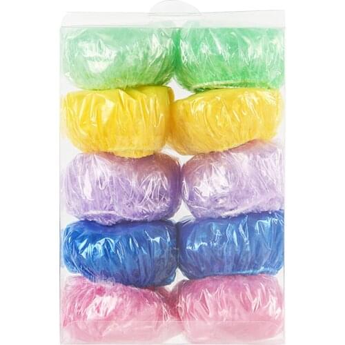 100 Pieces Disposable Bathroom Shower Salon Waterproof Hearing Protector Caps 5
