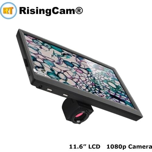 1080P Panasonic Full HD CMOS sensor Microscope Camera with 11.6inch LCD HD Screen