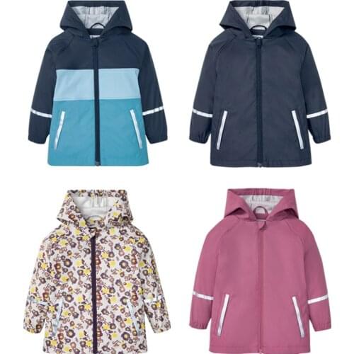 2021 Kids Jacket Boy Sports Girls Raincoat Outdoor Kids Windbreaker Hooded Waterproof Children Outerwear Baby Rain Fall Coat